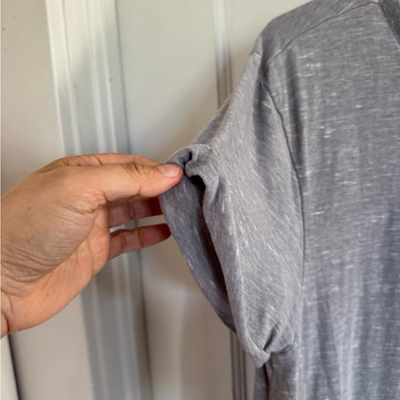 Pact gray organic cotton shirt dress size large - Picture 2 of 7